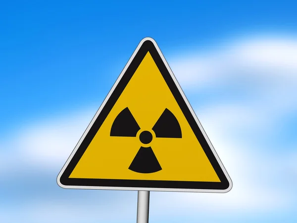 Tecken för radioaktivitet — Stockfoto