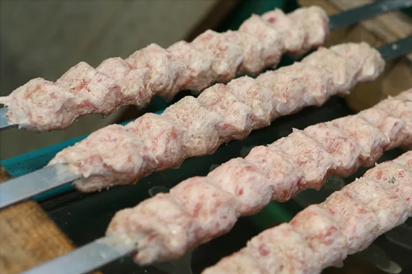 羊肉卢拉烤肉串 图库图片