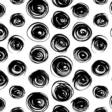 CURL soyut polka noktalı desene