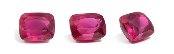 Pedra preciosa Ruby natural — Fotografia de Stock