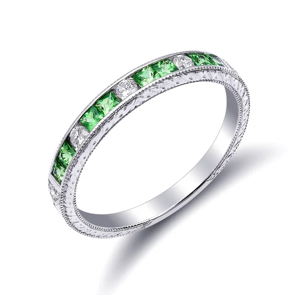 Doğal Tsavorite yüzük