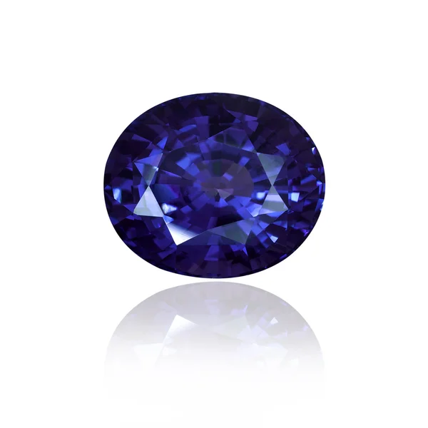 Doğal gevşek mavi safir taş