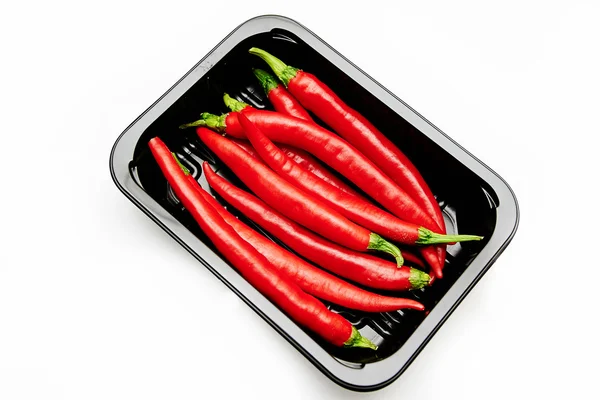 Chili paprika izolált fehér alapon — Stock Fotó