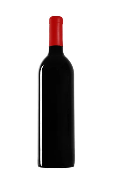 Rotwein und eine Flasche lizenzfreie Stockfotos