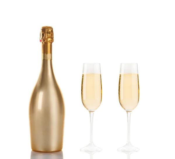 Fles champagne — Stockfoto