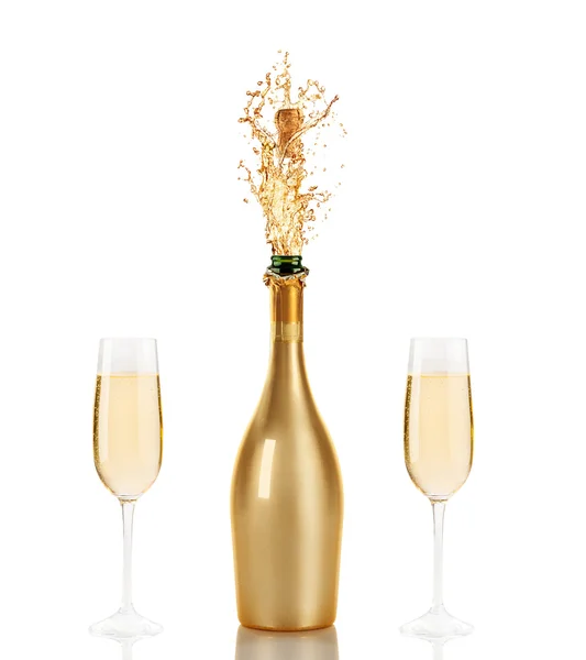 Butelka szampana — Zdjęcie stockowe