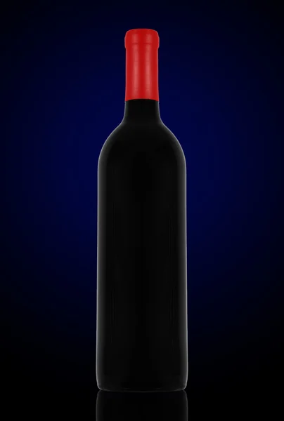 赤ワインとボトル — ストック写真