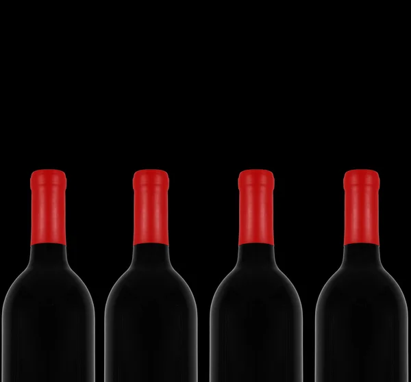 Rotwein und eine Flasche — Stockfoto