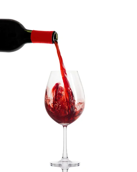 Rotwein im Glas — Stockfoto