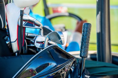 Golf Kulübü. golf kulüpleri ile çanta
