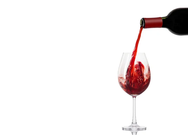 Rotwein im Glas — Stockfoto