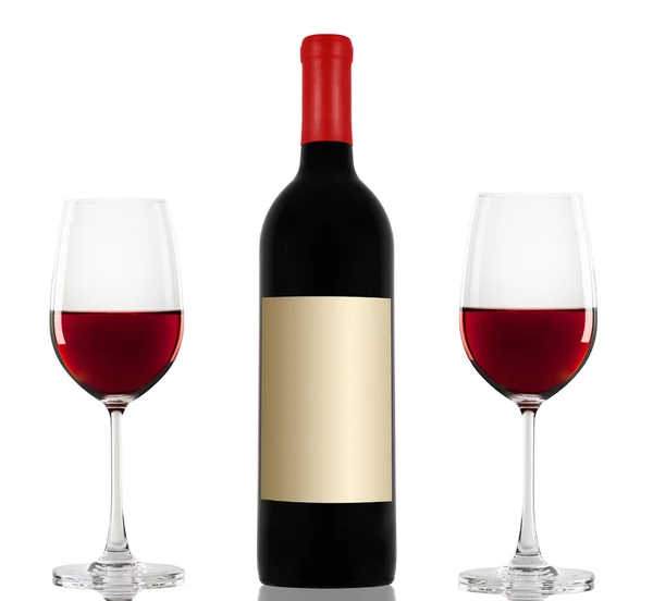 Red wine in a glass — Stock Photo, Image