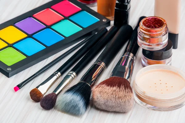 Set von professionellen Make-up lizenzfreie Stockfotos