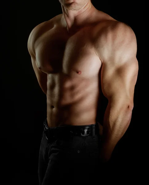 Bodybuilder posing — Stock Photo, Image