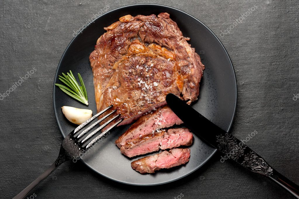 medium rare grilled steak
