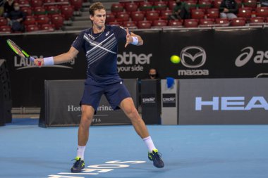 SOFYA - NOVEMBER 13.2020: Vasek Pospisil (CAN), Bulgaristan 'ın Sofya kentinde düzenlenen ATP Sofya Açık turnuvasında 3-14 Kasım 2020