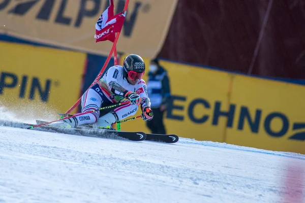 Bansko Bulgária Fevereiro Mathieu Faivre Fra Competindo Audi Fis Alpine Fotos De Bancos De Imagens