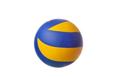 Beyaz bir arka plan üzerinde izole deri spor top