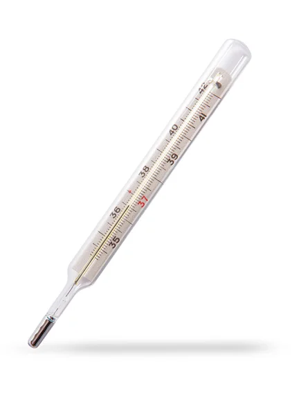 Medische thermometer geïsoleerd op witte achtergrond — Stockfoto