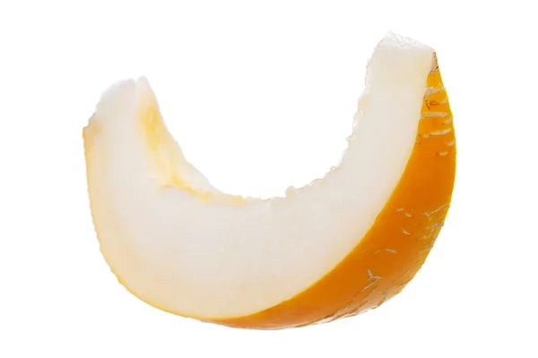 Juicy ripe yellow melon on a white background — Stock Photo, Image