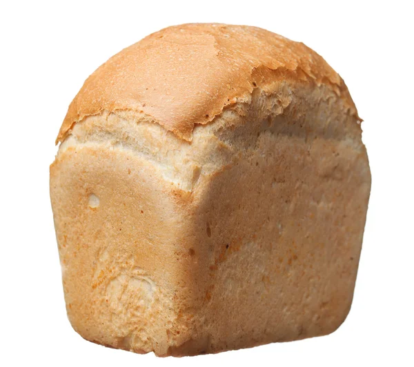 Délicieux pain chaud frais isolé sur blanc — Photo