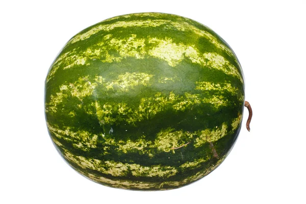 Färskt saftigt mogna vattenmelon isolerad på vit bakgrund — Stockfoto
