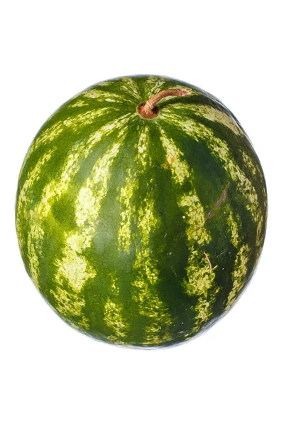 Färskt saftigt mogna vattenmelon isolerad på vit bakgrund — Stockfoto