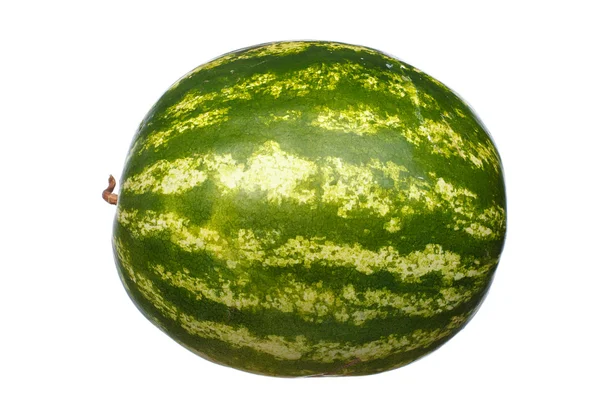 孤立在白色背景上的新鲜多汁成熟西瓜 — 图库照片