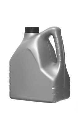 Beyaz arka plan üzerinde izole motor yağı için teneke kutu