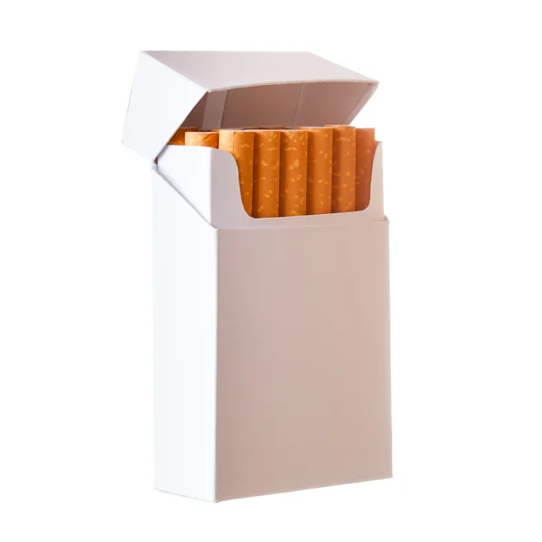 Pack of cigarettes isolated on white background — Stock Photo, Image