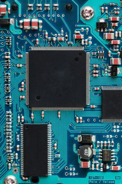 elektronik devre kartı işlemci closeup