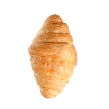 Taze ekmek rulo üzerinde izole beyaz arka plan