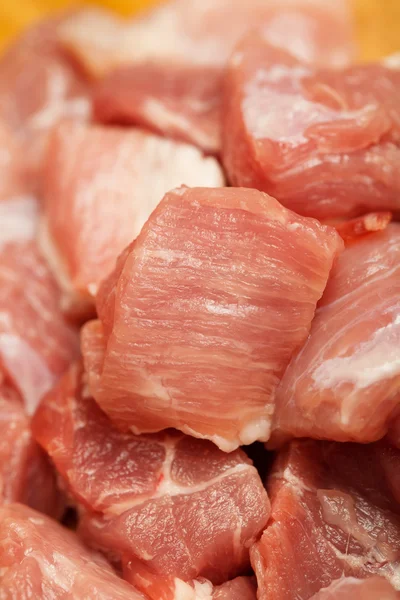 Кусочки свежего мяса крупным планом — стоковое фото