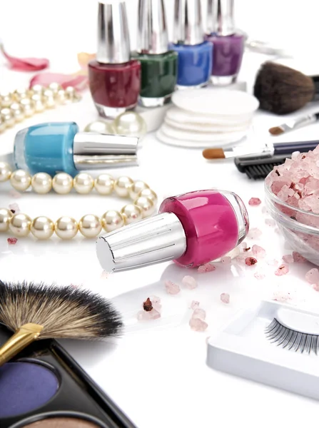 Set of makeup cosmetics — Stock Photo, Image