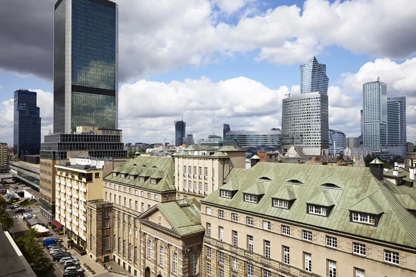 Old and new Warsaw — Stock Photo, Image