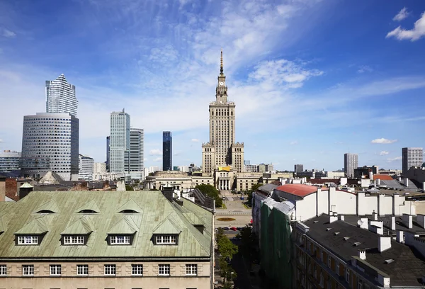 Panorama Warszawa stad, Polen — Stockfoto