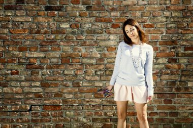 Duvara rüya gibi kadın