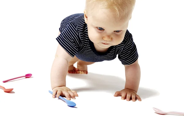 Exercícios de bebê — Fotografia de Stock