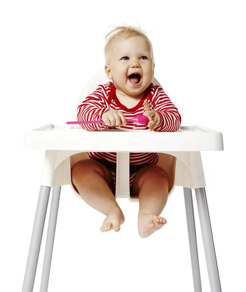 Baby Waiting For Dinner — Stock Photo, Image