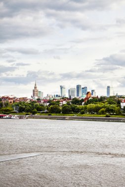 Varşova şehir merkezinde, öğleden sonra