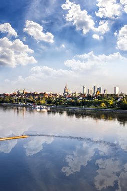 Varşova şehir merkezinde, öğleden sonra