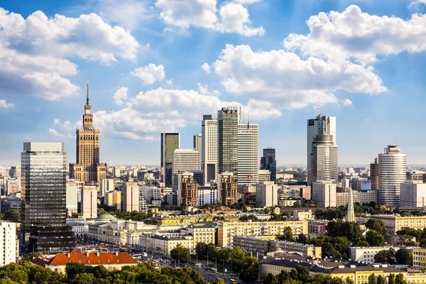 Warsaw business district — Stock Photo, Image