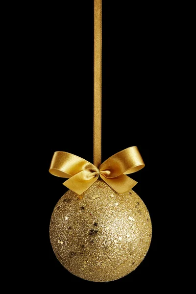 Guld jul boll — Stockfoto