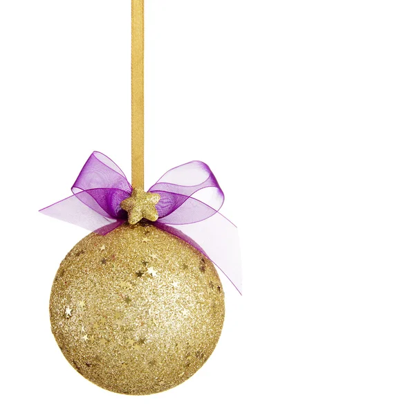 Oro palla di Natale — Foto Stock