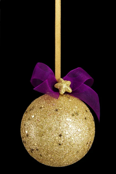 Boule de Noël en or — Photo