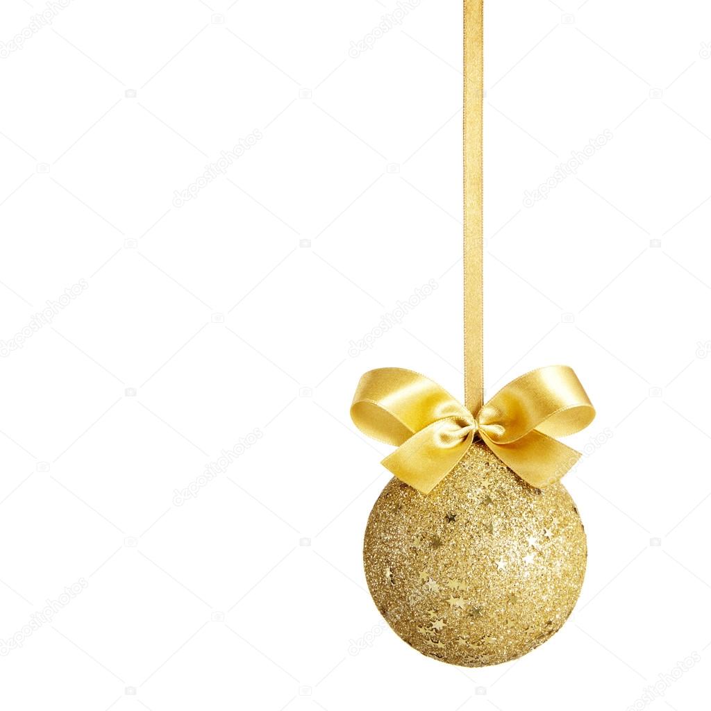 Gold Christmas ball