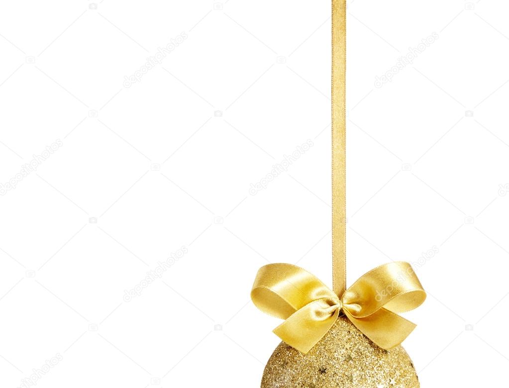 Gold Christmas ball