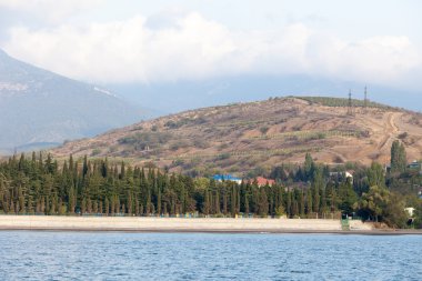 Kırım'güney kıyılarının güzel manzara