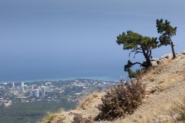 Kırım'güney kıyılarının güzel manzara