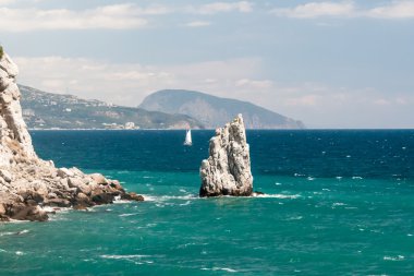 Kırım'güney kıyılarının güzel manzara